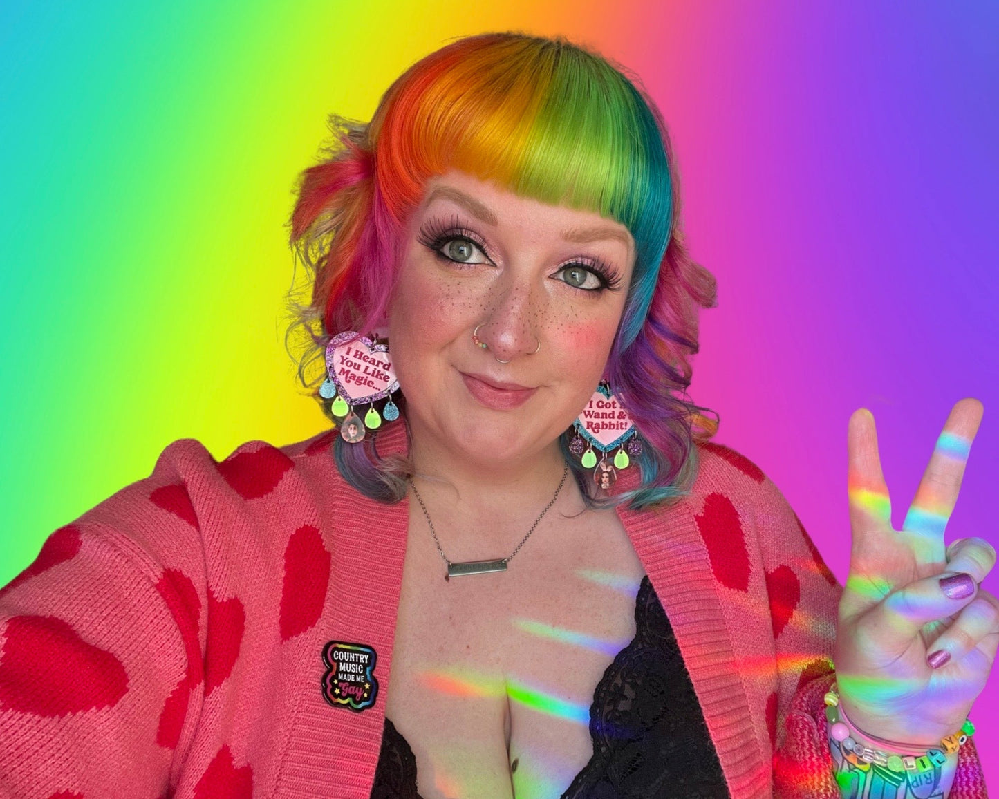 La$Bean Supernova Statement Earrings