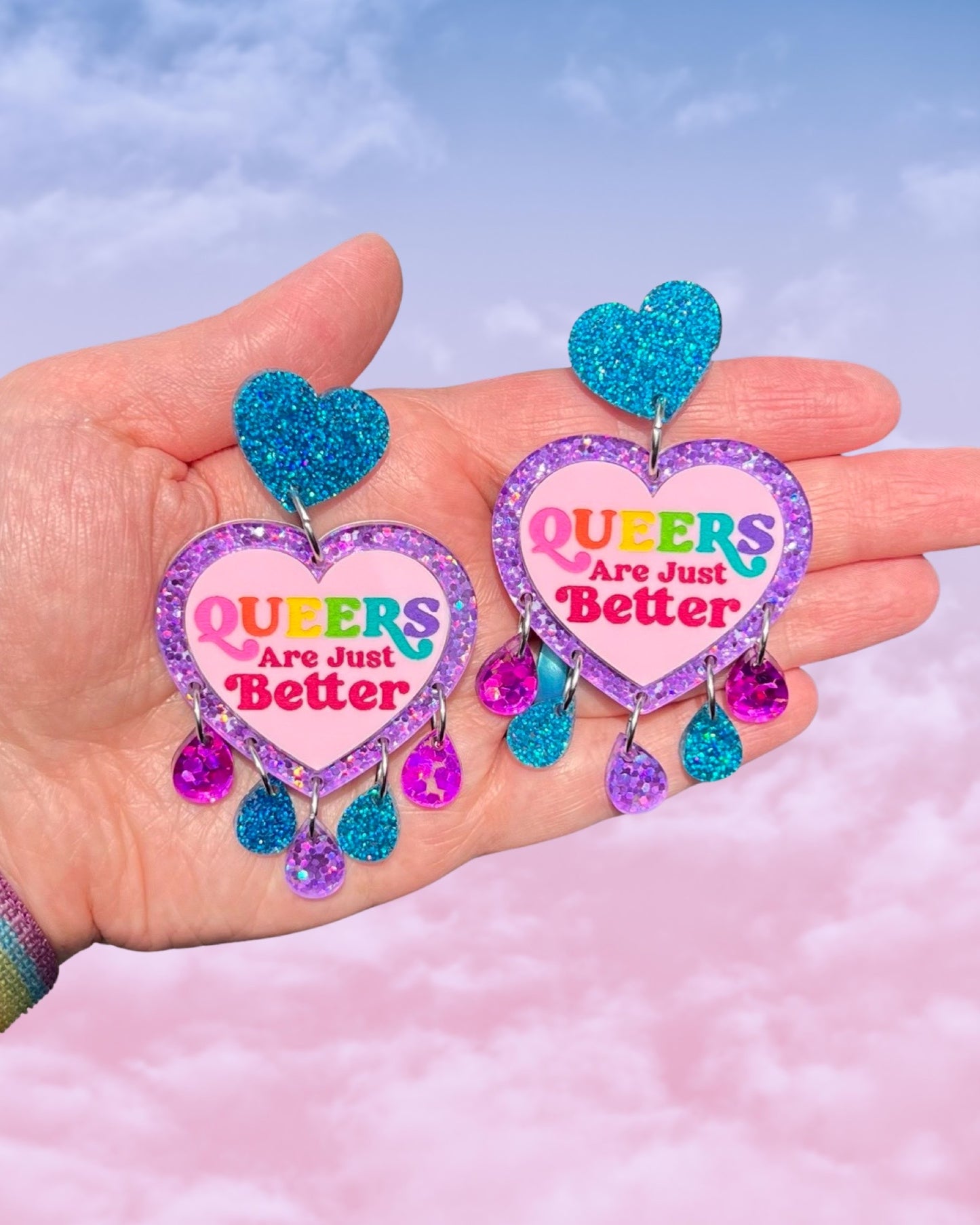 Unicorn Queers are Just Better Statement Earrings