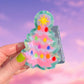 *PRE-ORDER* Pink Christmas Tree Hair Claw