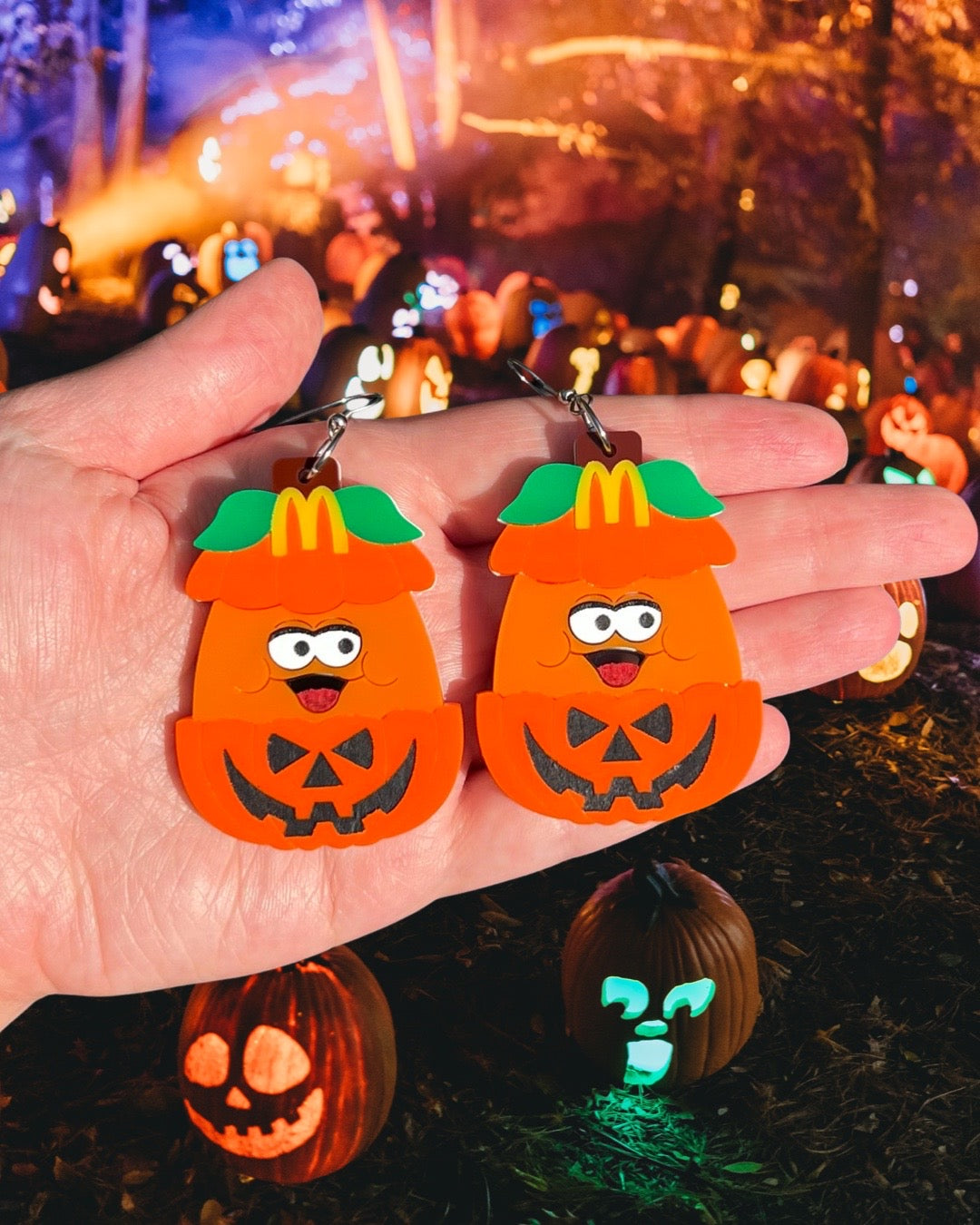 Pumpkin Nugget Earrings