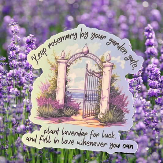 Lavender for Luck Sticker