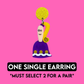 *PRE-ORDER* H★R Mix&Match SINGLE Earrings
