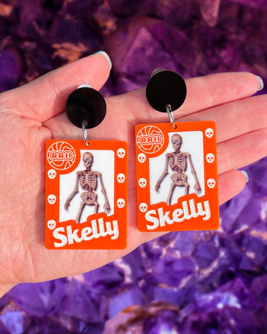 Skelly World Earrings