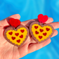 Pizza Heart Earrings
