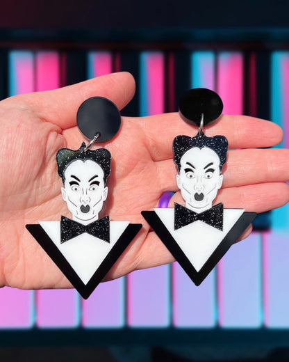 Klaus Nomi Earrings or Brooch