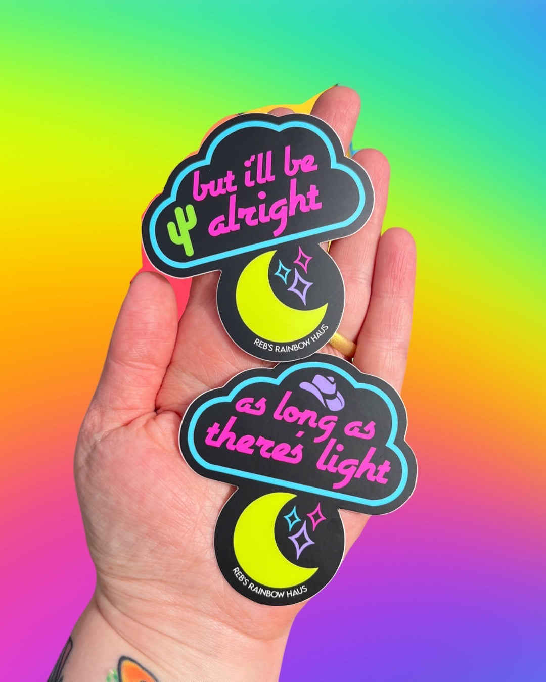 Neoni Sticker Neon Moon Sticker Bundle – Reb's Rainbow Haus