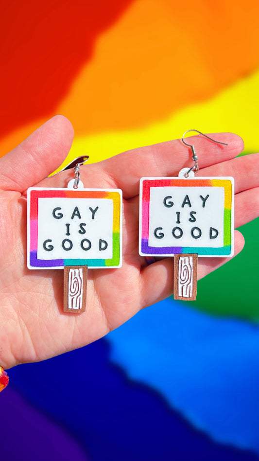 Gay Is Good Earrings